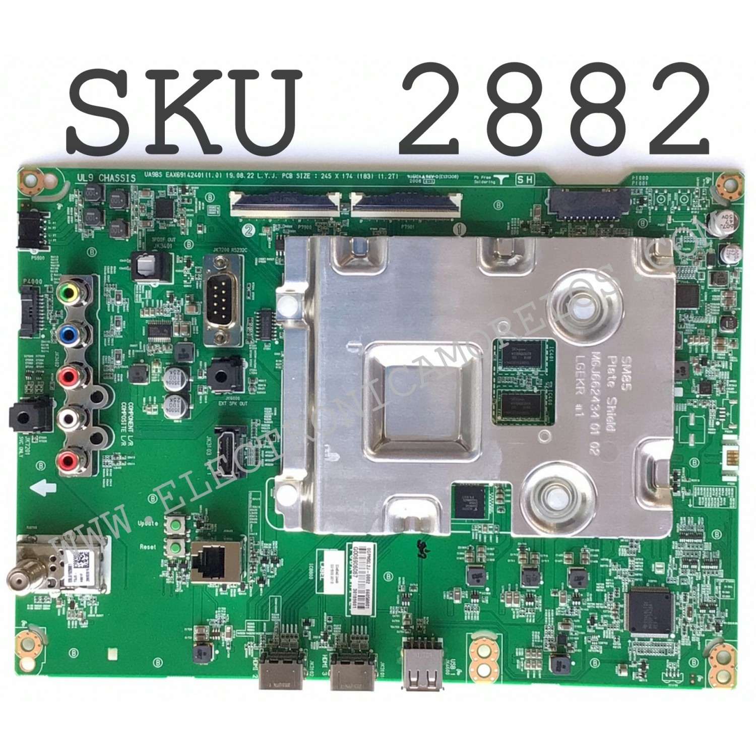 MAIN PARA TV LG / NUMERO DE PARTE EBR30189601 / EAX69142401 (1.0) / 66058801 / 031500 / 034540 / GO06906067 / MODELO 49UT347H0UA.AUS